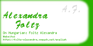alexandra foltz business card